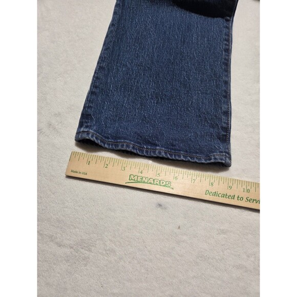Levis Ribcage Boot Jeans Women 27x33 Blue Bootcut Denim Stretch Rodeo Western - Picture 14 of 14